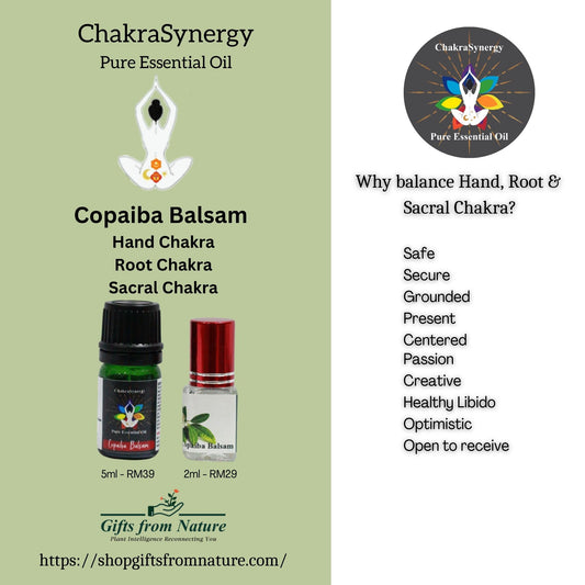 Copaiba Balsam Chakra Synergy Pure Essential Oil