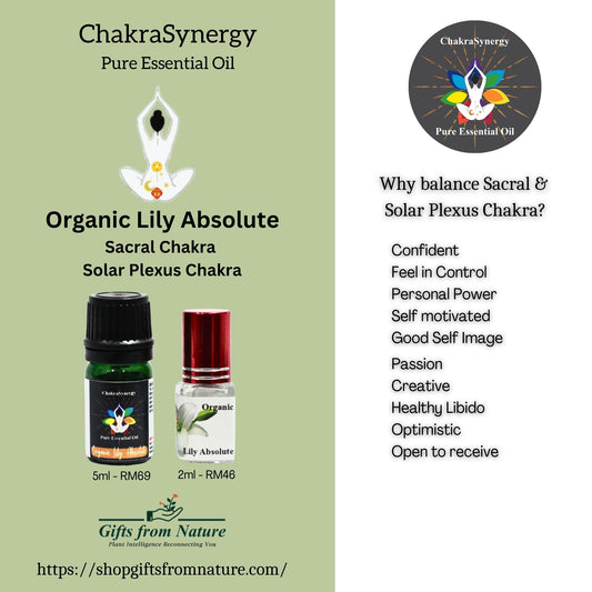 Organic Lily Absolute Chakra Synergy Pure Essential Oil