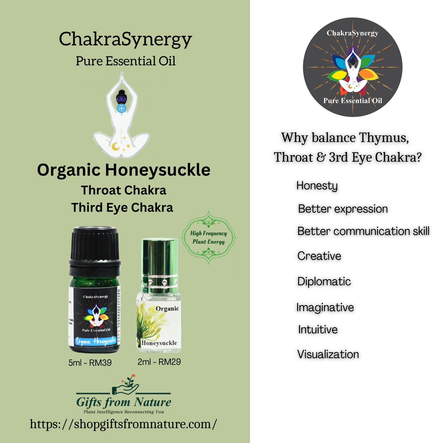 Bundle Of Divinity Chakra Synergy  High Frequency Pure Essential Oil (FREE GIFT INCLUDED)